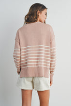 Load image into Gallery viewer, Jazmin Drop Shoulder Knit Striped Sweater