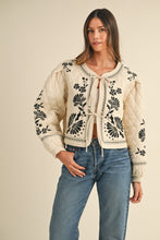 Load image into Gallery viewer, Madeleine Floral Embroidered Quilted Jacket