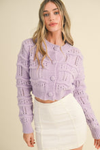 Load image into Gallery viewer, Brynleigh Cropped Pointelle Button Down Sweater Cardigan