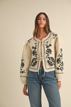 Load image into Gallery viewer, Madeleine Floral Embroidered Quilted Jacket