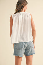 Load image into Gallery viewer, Alisson Sleeveless Tie-Front Blouse