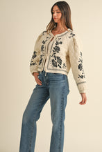 Load image into Gallery viewer, Madeleine Floral Embroidered Quilted Jacket