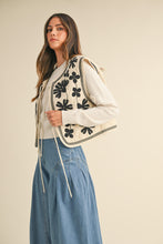 Load image into Gallery viewer, Azalea Floral Embroidered Quilted Vest