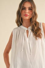 Load image into Gallery viewer, Alisson Sleeveless Tie-Front Blouse