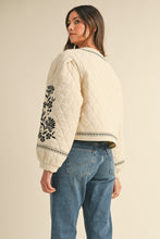 Load image into Gallery viewer, Madeleine Floral Embroidered Quilted Jacket