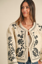 Load image into Gallery viewer, Madeleine Floral Embroidered Quilted Jacket