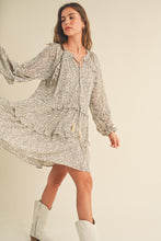 Load image into Gallery viewer, Raelynn Daisy Long Sleeve Flutter Dress