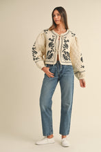 Load image into Gallery viewer, Madeleine Floral Embroidered Quilted Jacket