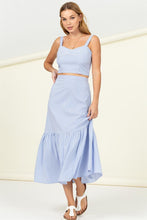 Load image into Gallery viewer, High Waist Ruffle Hem Midi Skirt