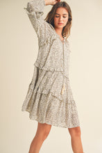 Load image into Gallery viewer, Raelynn Daisy Long Sleeve Flutter Dress