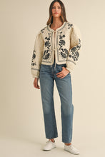 Load image into Gallery viewer, Madeleine Floral Embroidered Quilted Jacket