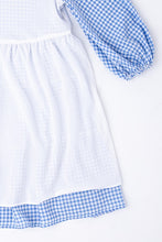 Load image into Gallery viewer, Gingham checked tiered dress