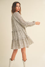 Load image into Gallery viewer, Raelynn Daisy Long Sleeve Flutter Dress