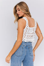 Load image into Gallery viewer, Sleeveless Crochet Top