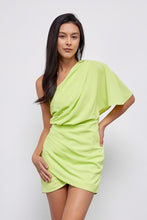 Load image into Gallery viewer, One Shoulder Wrap Dress