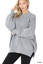 Load image into Gallery viewer, Side Slit Oversized Sweater