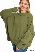 Load image into Gallery viewer, Side Slit Oversized Sweater