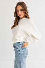 Load image into Gallery viewer, Fuzzy Sweater with Back Ruching