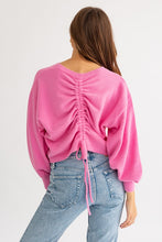 Load image into Gallery viewer, Fuzzy Sweater with Back Ruching