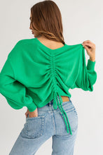 Load image into Gallery viewer, Fuzzy Sweater with Back Ruching