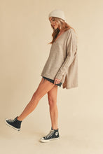 Load image into Gallery viewer, Amaly Oversized V Neck Sweater