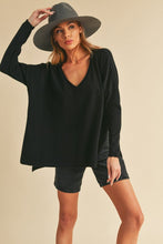 Load image into Gallery viewer, Amaly Oversized V Neck Sweater