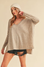 Load image into Gallery viewer, Amaly Oversized V Neck Sweater