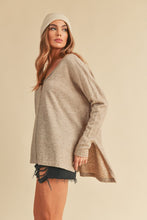 Load image into Gallery viewer, Amaly Oversized V Neck Sweater