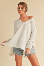 Load image into Gallery viewer, Amaly Oversized V Neck Sweater