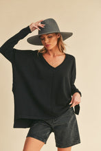 Load image into Gallery viewer, Amaly Oversized V Neck Sweater