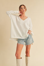 Load image into Gallery viewer, Amaly Oversized V Neck Sweater