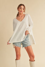 Load image into Gallery viewer, Amaly Oversized V Neck Sweater