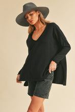 Load image into Gallery viewer, Amaly Oversized V Neck Sweater