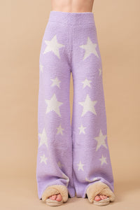 Emery Cozy Lounge Set: Sweater with Matching Pants - Lavender