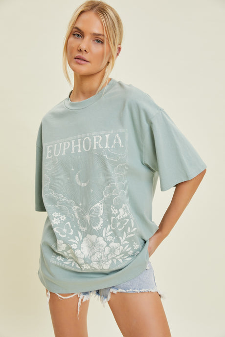Euphoria Oversized Graphic Tee
