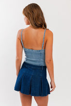 Load image into Gallery viewer, Denim Bustier Bodysuit