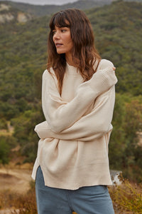 Take it Easy Oversized Ribbed Sweater