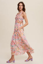 Load image into Gallery viewer, Floral Bubble Textured Two-Piece Style Maxi Dress