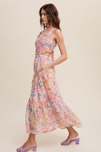 Load image into Gallery viewer, Floral Bubble Textured Two-Piece Style Maxi Dress