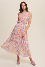 Load image into Gallery viewer, Floral Bubble Textured Two-Piece Style Maxi Dress