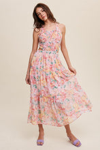 Load image into Gallery viewer, Floral Bubble Textured Two-Piece Style Maxi Dress