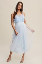 Load image into Gallery viewer, Paper Bag Frill Tulle Maxi Dress