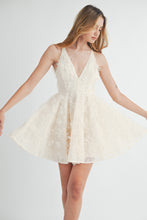 Load image into Gallery viewer, Sierra Tulle Flare Mini Dress - Ivory