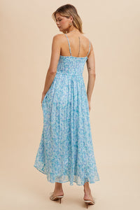 Brenna Rose Waterfall Floral Maxi Dress