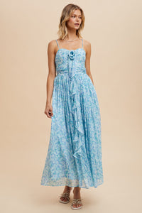 Brenna Rose Waterfall Floral Maxi Dress