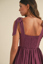 Load image into Gallery viewer, Eliana Embroidered Floral Tiered Maxi Dress - Magenta