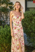 Load image into Gallery viewer, Clarissa Strapless Drop Waist Floral Maxi Dress, Preorder