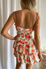 Load image into Gallery viewer, Floral Printed Tiered Mini Dress