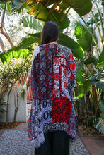 Load image into Gallery viewer, Boho Floral Patchwork Kimono