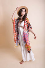 Load image into Gallery viewer, Boho Floral Patchwork Kimono